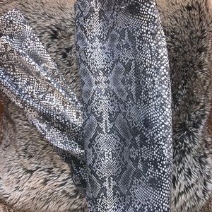 Snake skin leggings